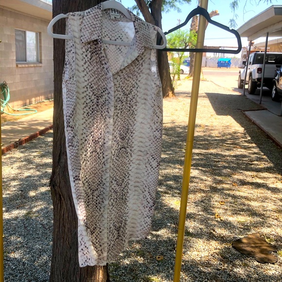 Haute Hippie Snake print sleeveless tunic, 100% SILK - Picture 2 of 5